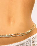 Hot Sexy Summer Beach Beaded Pearls Waist Chain