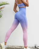 Seamless Yoga Clothes Women's Fitness Suits High Waist Butt Lift  Trousers Tie Dye Sports Best Running Shorts S-L