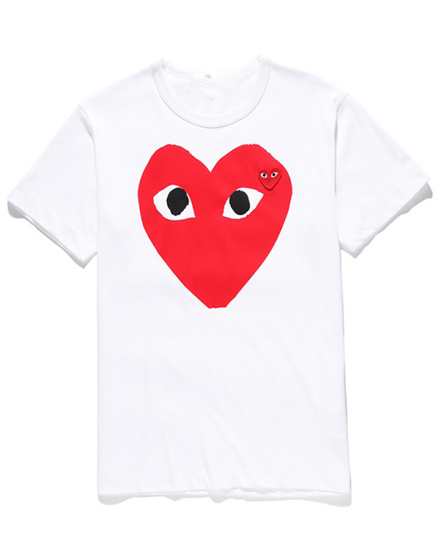 Love Heart Printed Short Sleeve T Shirt