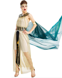 Halloween Cosplay Egyptian Pharaoh Cleopatra Goddess Costume Stage Opera Performance Costume