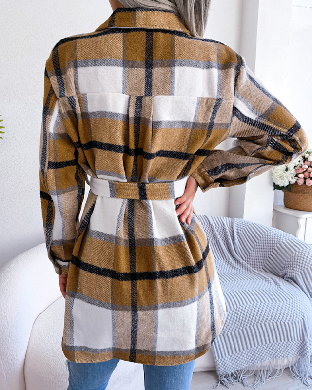 Printed Women Long Sleeve Warm Winter Coat