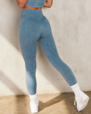 Cowboy Matte Seamless Yoga Set Women Sportsuit Workout Outfit Fitness Sport Gym Wear Clothing Long Sleeve Leggings