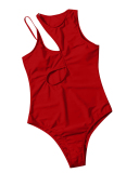 Hot Sale Hollow Out Sexy High Cut One-piece Women Swimsuit S-XL