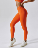 Women Solid Color High Wait V Waist Yoga Legging 8-14