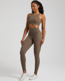 New Slim Work Out Women Yoga Two-piece Tights Sets S-XL