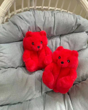 New Color Colorful Teddy Bear Slippers