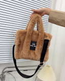 Women Autumn Winter New Type Imitation Fur Large -capacity Tote Bag