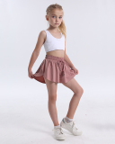 Kids Children Girls Lined Sports Running Tennis Yoga Shorts Skirts 70-130