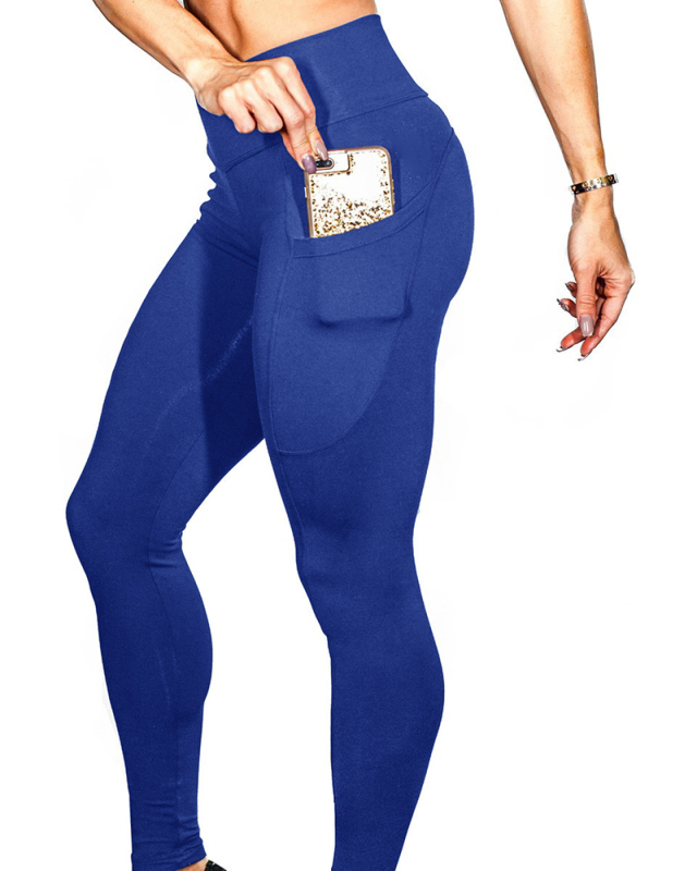 Wholesale Side Pocket Solid Color Sports Pants S-3XL