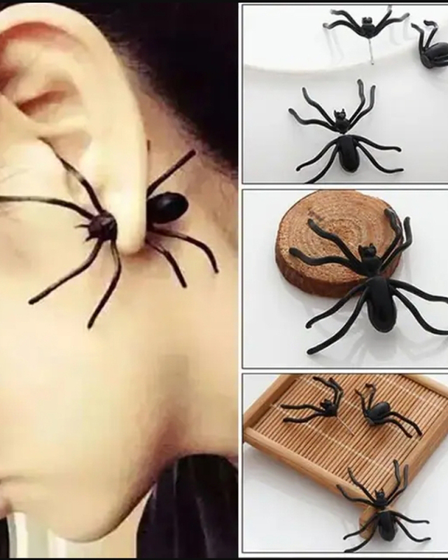 Piercing Spooky Alternative Earrings Halloween Jewelry Spider Earrings
