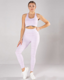 Women Fashion Printed Sports Bra High Waist Fitness Pants Sets Yoga Two-piece Sets
