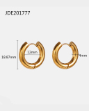18k Gold Stainless Steel Geometric Earrings Accessories