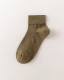 New Solid Color Short Men's Breathable Socks