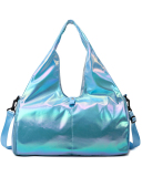 Large Capacity Yoga Fitness Bag Pearlescent Waterproof Fabric Dry Wet Separation Swimming Bag