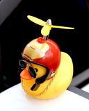 Car Cycling Decoration Wearing Helmet Tiktok Small Yellow Duck