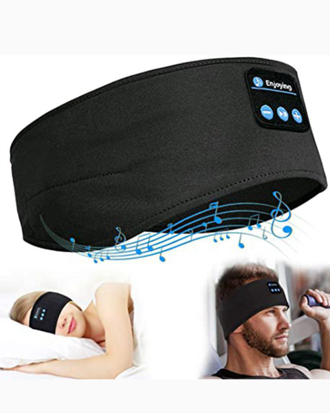 Bluetooth Headband Sports Sleep Headband Headphones Wireless Music Sleeping Headphones Sleep Eye Mask Earbuds for Workout Running Insomnia Travel Yoga Cool Gadgets