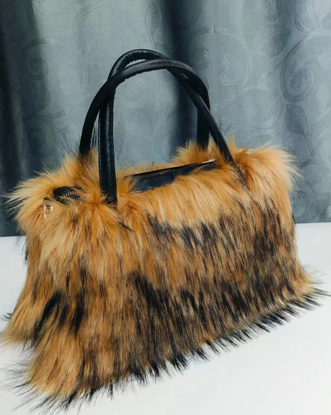 Big Capicity Fur Tote Bag