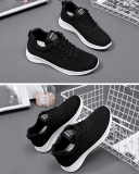 Hot Sale Women's Stylish Colorblock Shoes Sneakers Black Gray Black Rosy 36-41