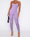 Sleeveless Sporty Wholesale Women Fittness Jumpsuit S-2XL