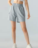 Spring Summer High Waist Casual Side Pocket Fitness Shorts S-XL