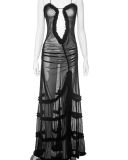 Hollow Out Women Long Maxi Dress S-L