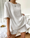 Leisure Women Summer Comfort Two Piece Short Set XS-L