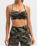 Woman Sling Summer Sports Camo Printed Bra S-2XL