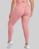 Women Solid Color High Waist Good Elastic Plus Size Leggings Blue Black Pink XL-4XL