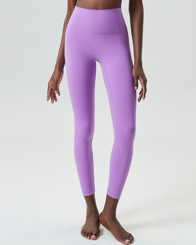 Women Solid Color Slim Running Sports Leggings Pants S-XL