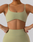 Women Sling Nuke Feeling Yoga Sports Bra Black Apricot Brown Blue Green S-XL