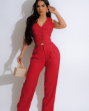 Offical Ladies Women New Summmer Two Piece Pant Set S-XXL