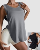 Hot Sale Wholesale Loose Women Sleeveless Sports Cover Vest S-XL