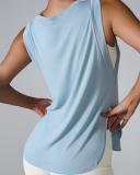 Hot Sale Wholesale Loose Women Sleeveless Sports Cover Vest S-XL