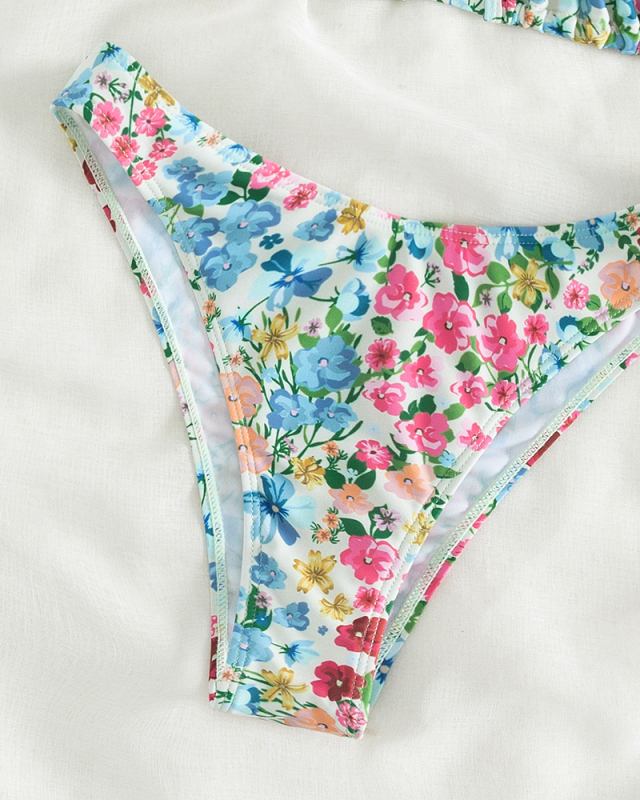 Floral Printed Women Cute Bikini Set S-XL