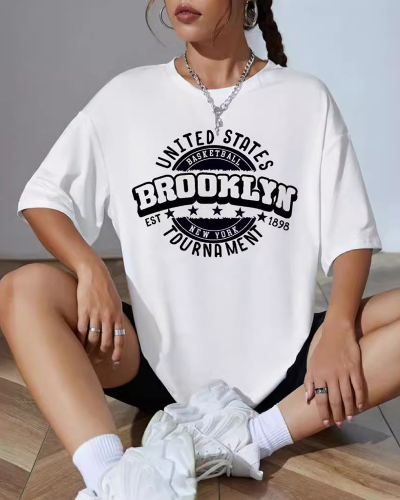 White Wholesale Short Sleeved T-Shirt Top XS-XL