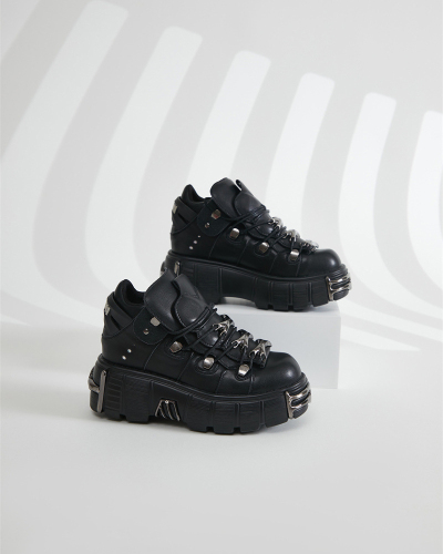 Y2K Style Low-top Punk Brogues Shoes