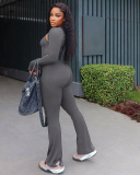 Women Sporty Wholesale Solid Color Jumpsuit S-L