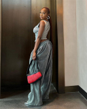 Wide Leg Loose Style Casual Women Pants S-L