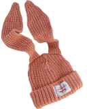 Personalized Ear Protection Rabbit Ear Woolen Hat Warm Knit Hat One Size