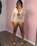 Deep V-neck Women Wholesale Summer Jumpsuit S-L