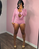 Deep V-neck Women Wholesale Summer Jumpsuit S-L