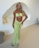 Wholesale Women Vacation Style Two Piece Skirt Set S-L