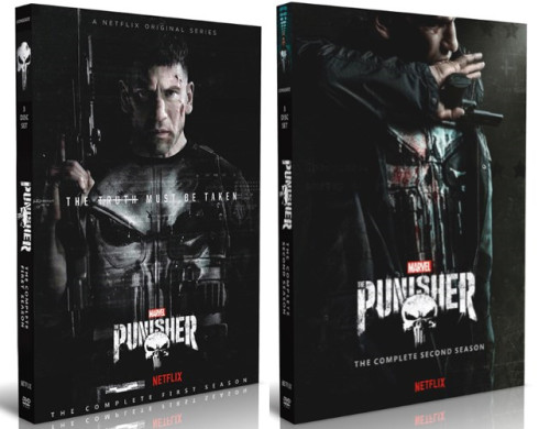 The Punisher The Complete Series Seasons 1-2 DVD Box Set 6 Disc