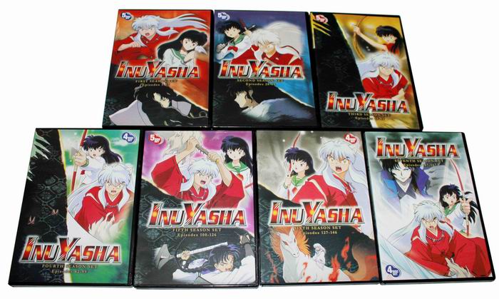 Inuyasha The Complete Series Seasons 1-7 DVD Box Set 32 Disc Free