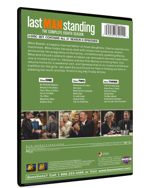 Last Man Standing Season 8 DVD Box Set 3 Disc Free Shipping