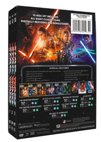 Star Wars Seasons 1-9 Collection DVD Box Set 15 Disc Free Shipping