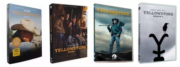Yellowstone The Complete Seasons 1-4 DVD Box Set 16 Disc
