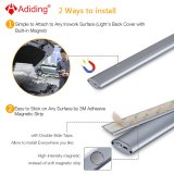 LED Kitchen Under Cabinet Lighting for Kitchen Counter Wardrobe 15 inch Length Silver