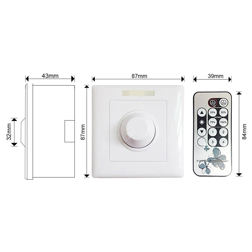 US 39.99 LED High Bay Light 110V Dimmer Switch（24090v AC） www