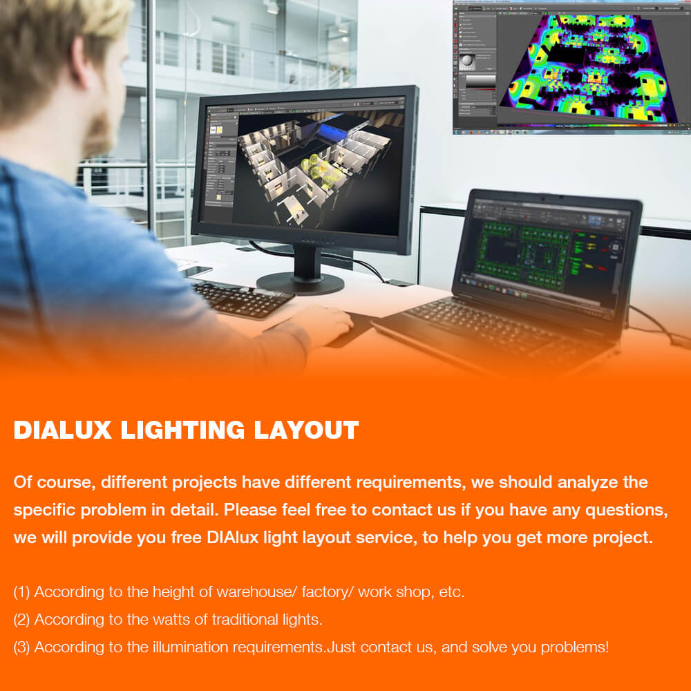 DIALUX lighting layout